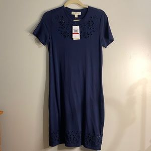 Michael Kors NWT navy dress size XS retail $125 100% cotton